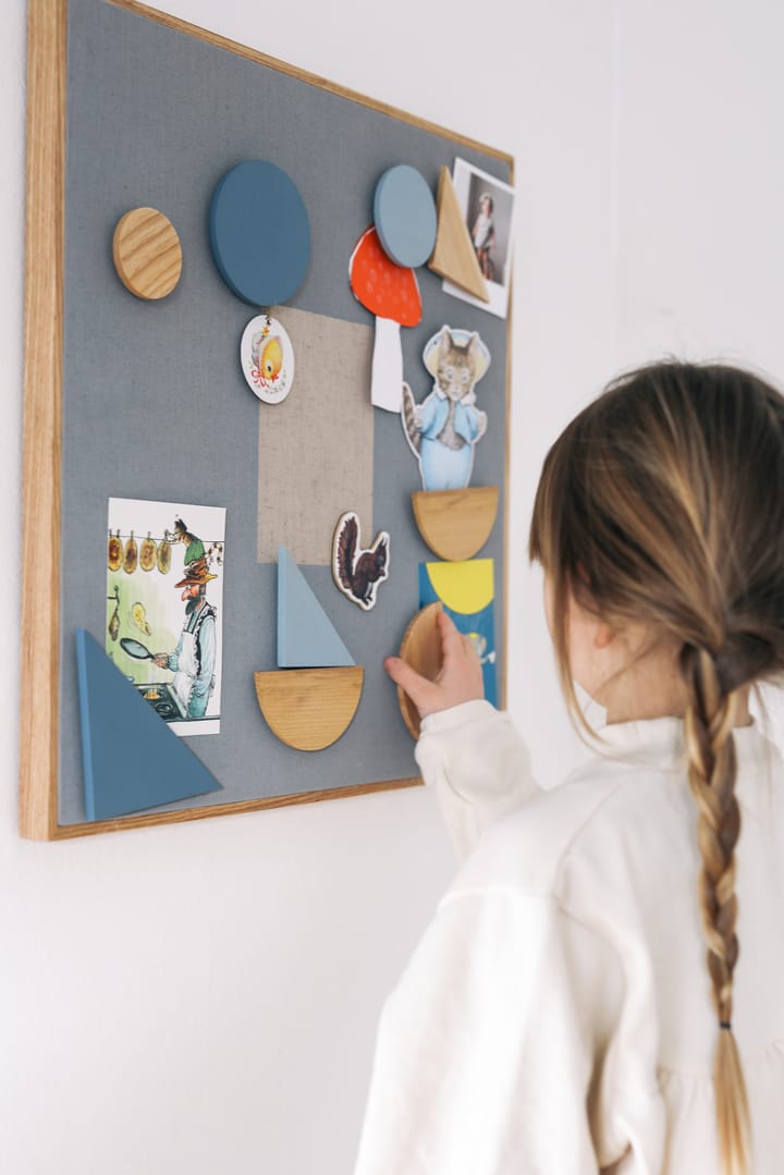 Noticeboard anslagstavla + 3 magneter, Blå Nofred