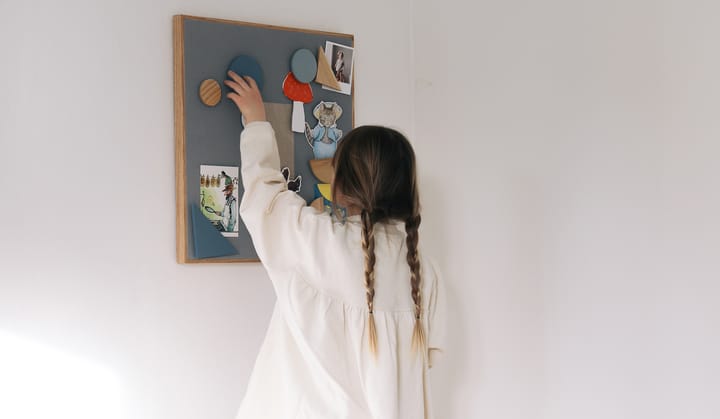 Noticeboard anslagstavla + 3 magneter, Blå Nofred