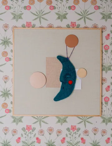 Noticeboard anslagstavla + 3 magneter - Sand - Nofred