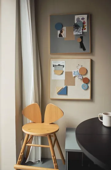 Noticeboard anslagstavla + 3 magneter - Sand - Nofred
