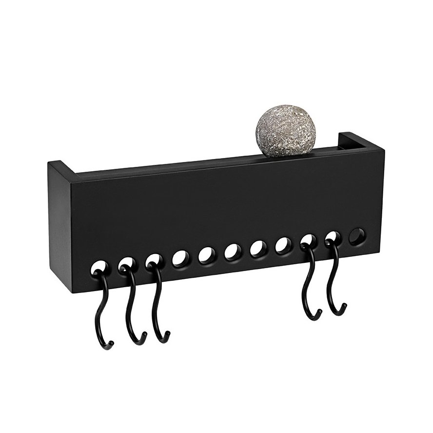 Nomess Copenhagen So-Hooked vägghylla mini svart | Skandinavisk Design | Hyllor & Hyllsystem | Svart