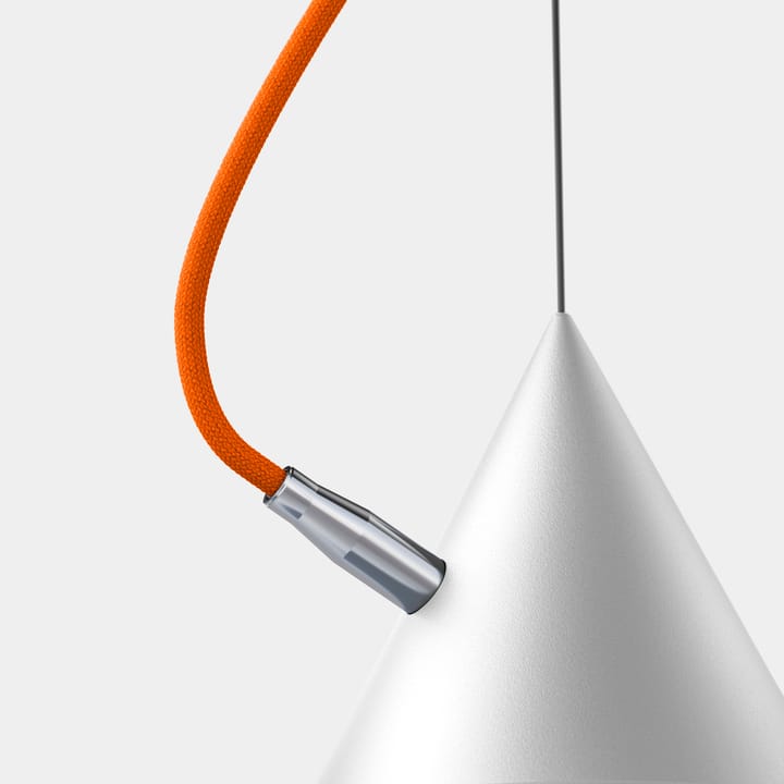 Castor pendel 60 cm - Vit-orange-silver - Noon