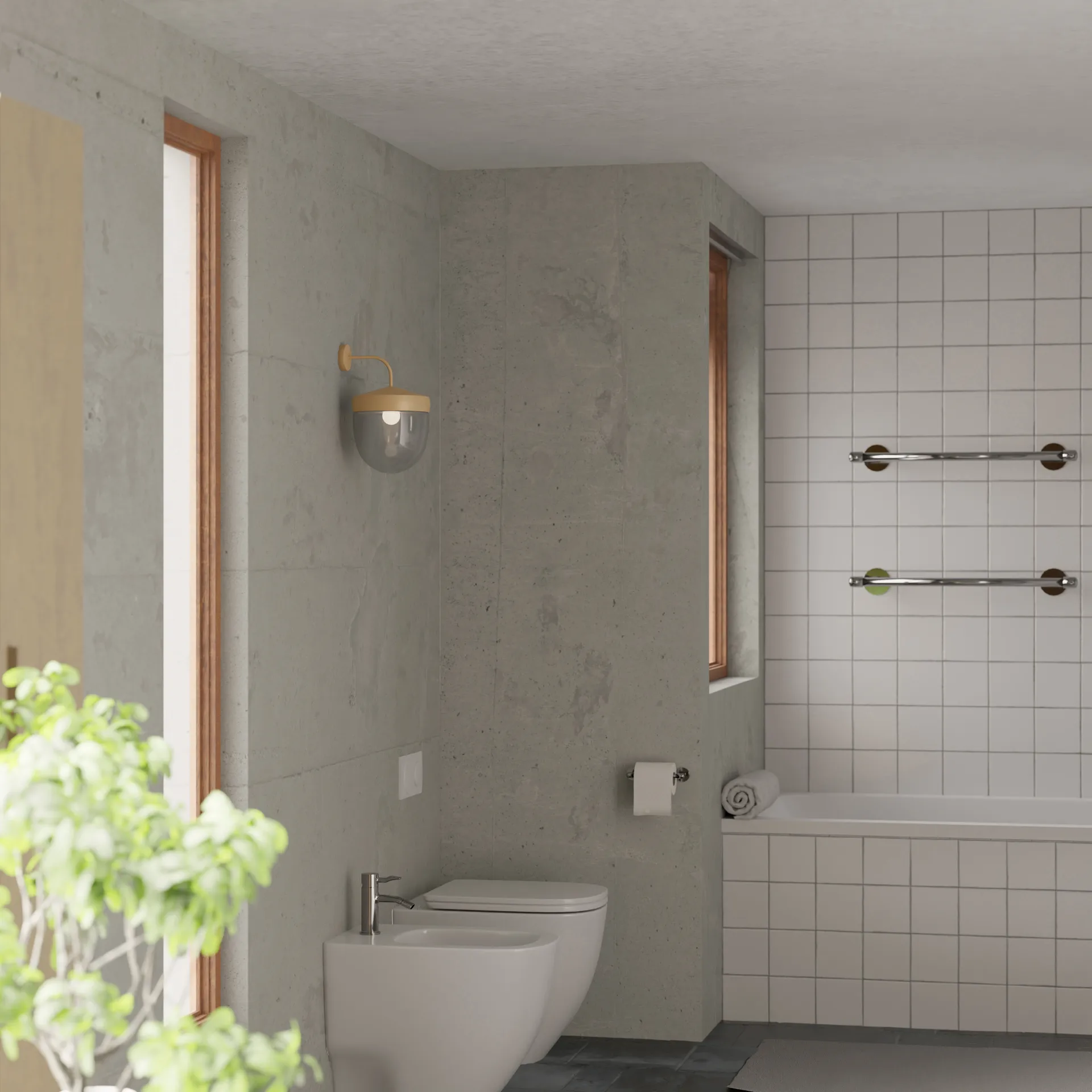 Pan vägglampa klar 30 cm, Beige Noon