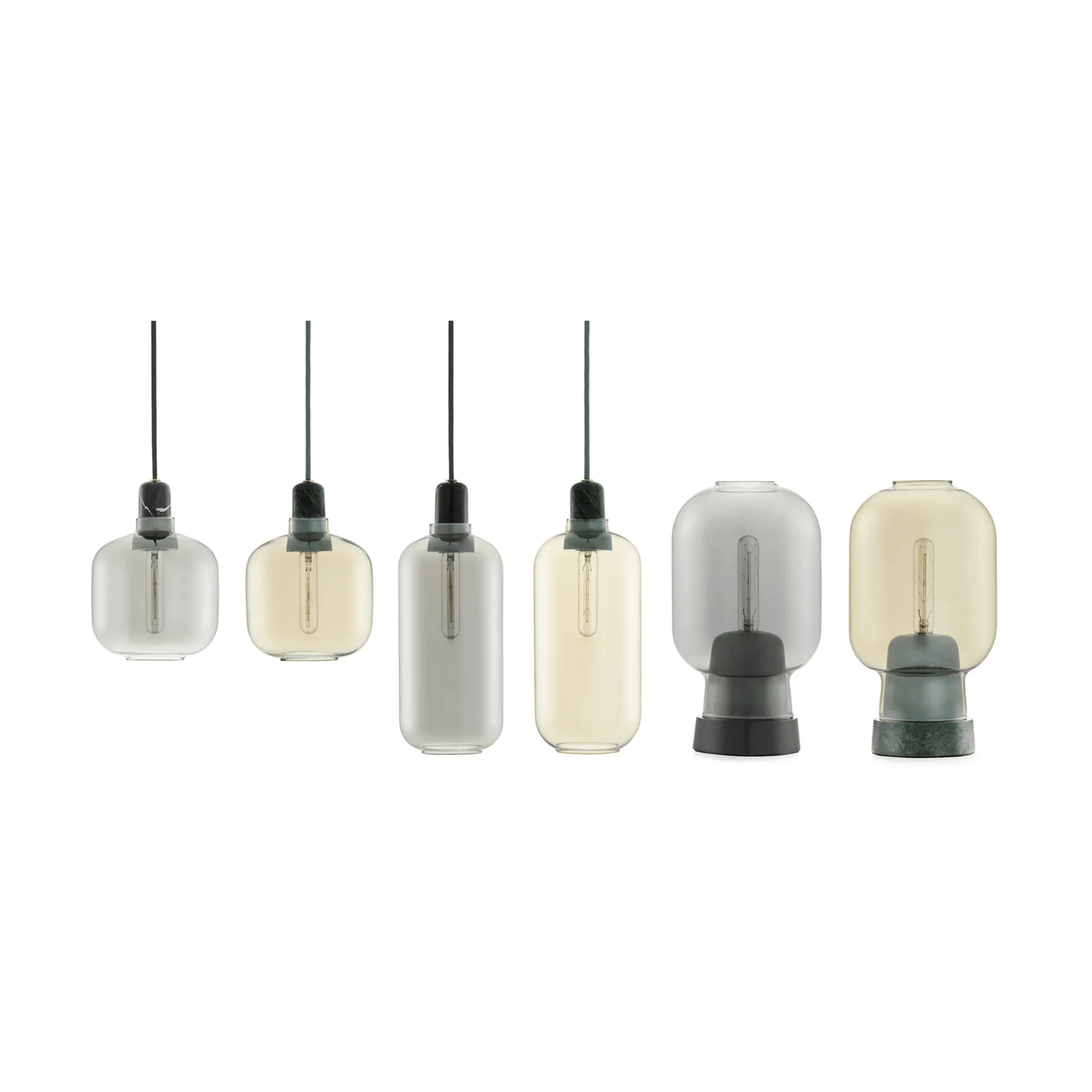 Amp lampa liten, grå-svart Normann Copenhagen