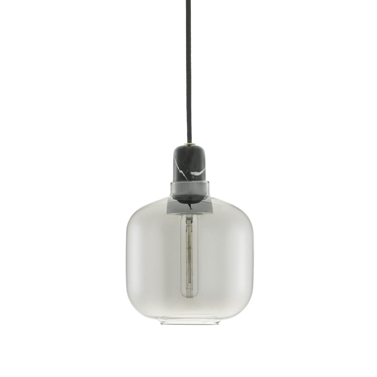Normann Copenhagen Amp lampa liten grå-svart | Skandinavisk Design | Taklampor & Pendlar | Grå