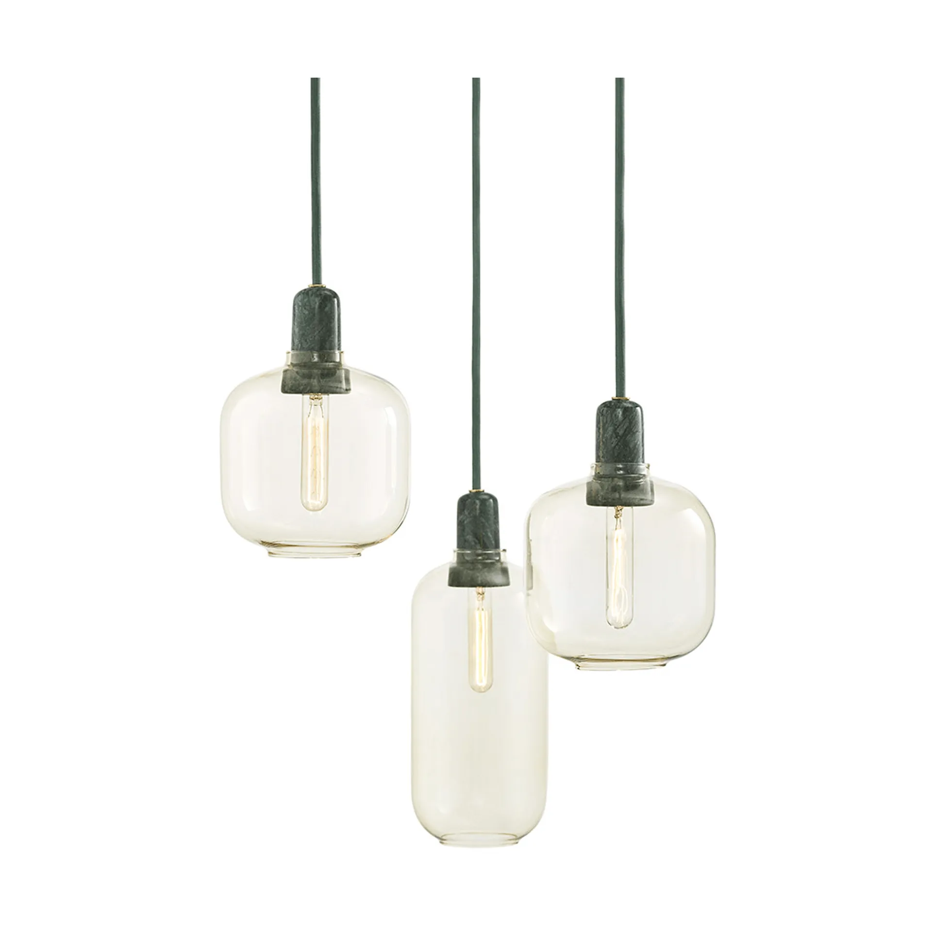 Amp lampa liten, guld-grön Normann Copenhagen
