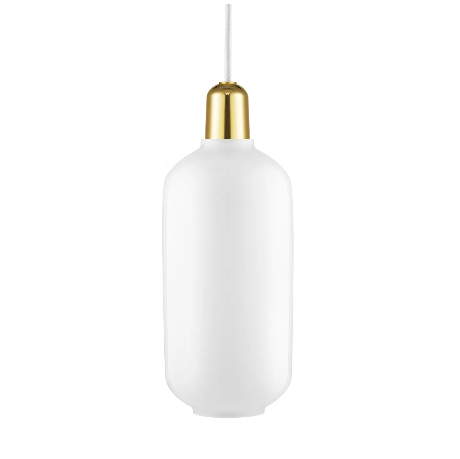 Amp lampa stor, Vit-mässing Normann Copenhagen