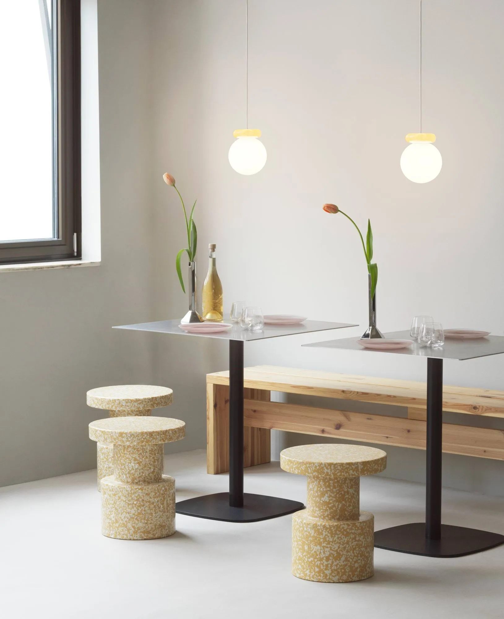 Bit rund pall, Mustard Normann Copenhagen
