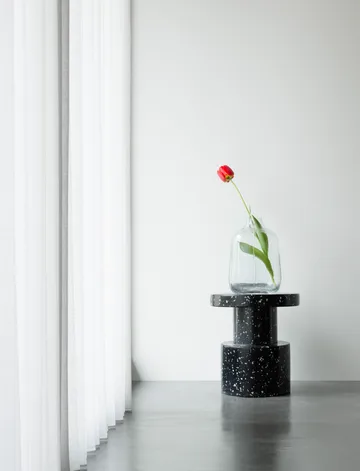 Bit rund pall - Svart, Ø36x42 cm - Normann Copenhagen