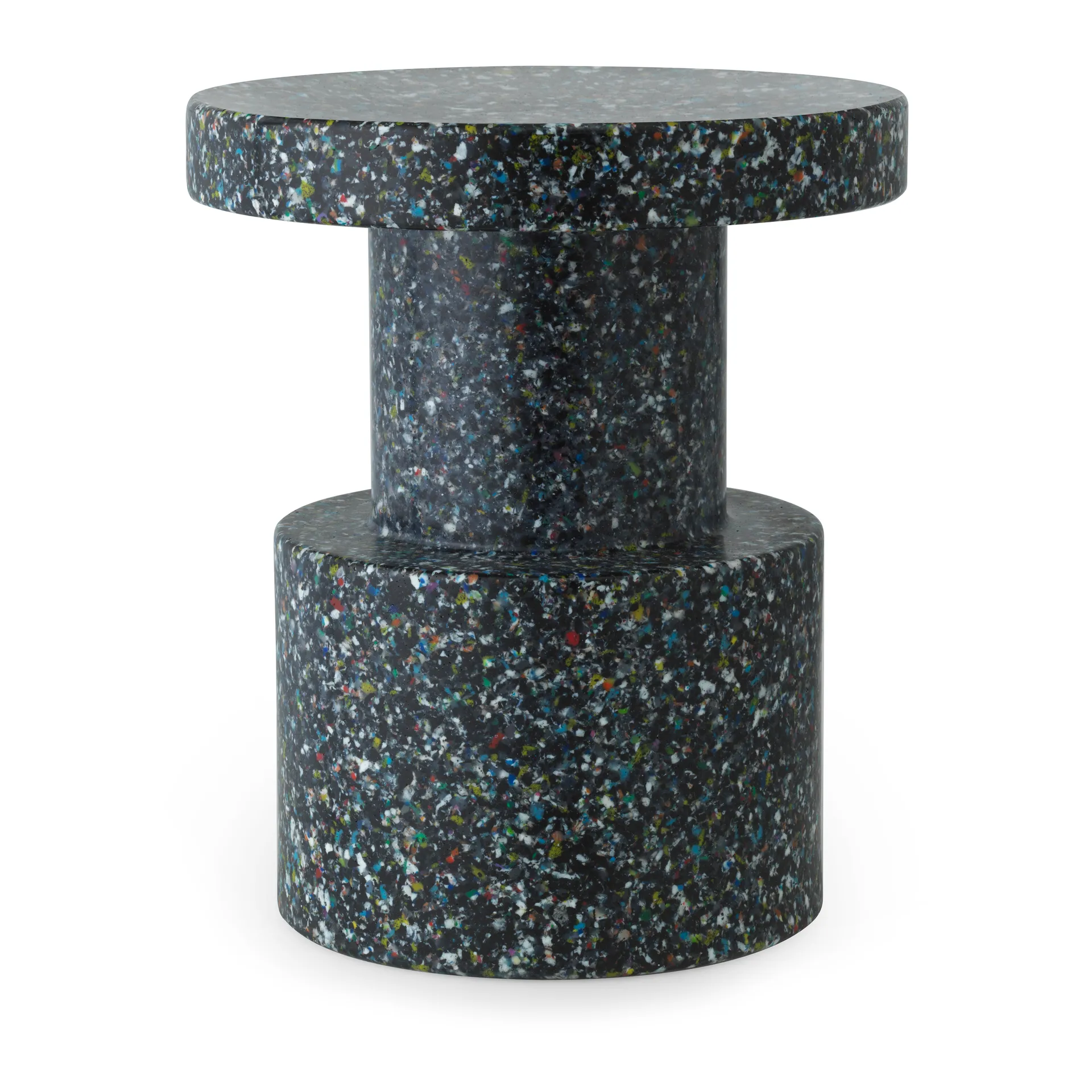Bit rund pall, Svart-multi, Ø36x42 cm Normann Copenhagen