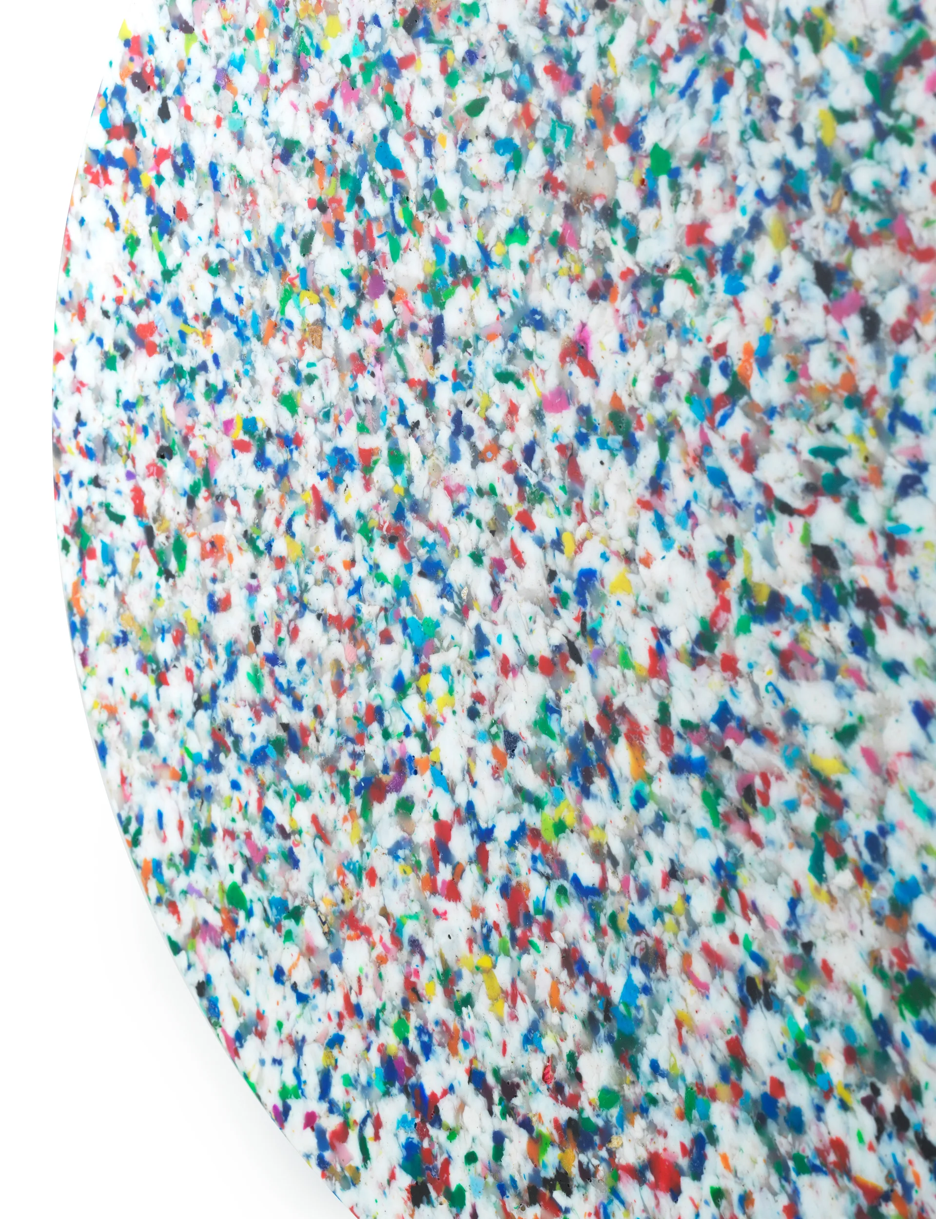 Bit rund pall, Vit-multi, Ø36x42 cm Normann Copenhagen
