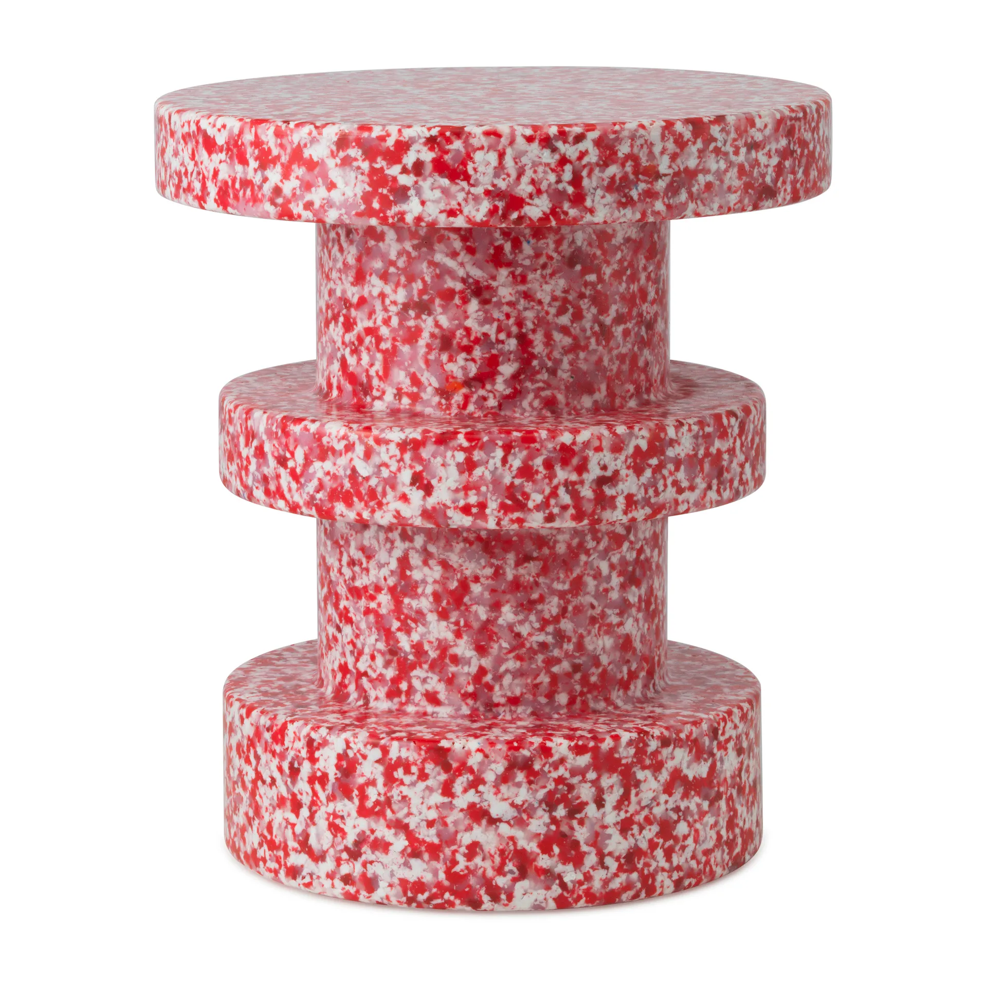 Bit Stack rund pall, Röd, Ø36x42 cm Normann Copenhagen