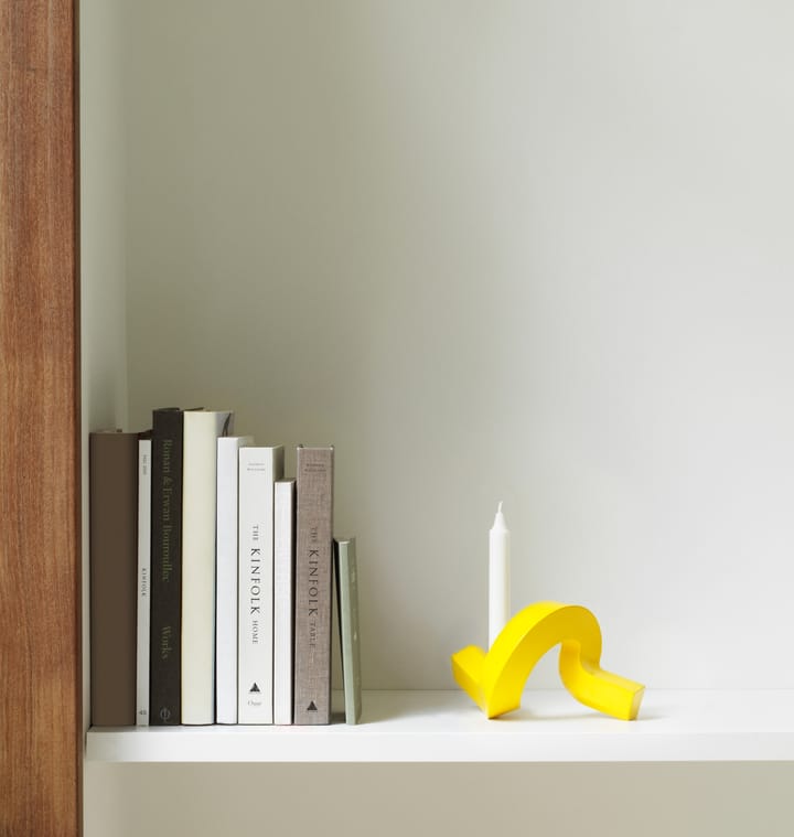 Crooked ljusstake 1, Yellow Normann Copenhagen