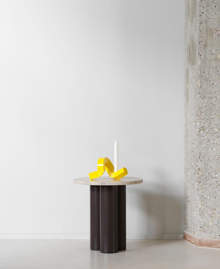 Crooked ljusstake 1, Yellow Normann Copenhagen