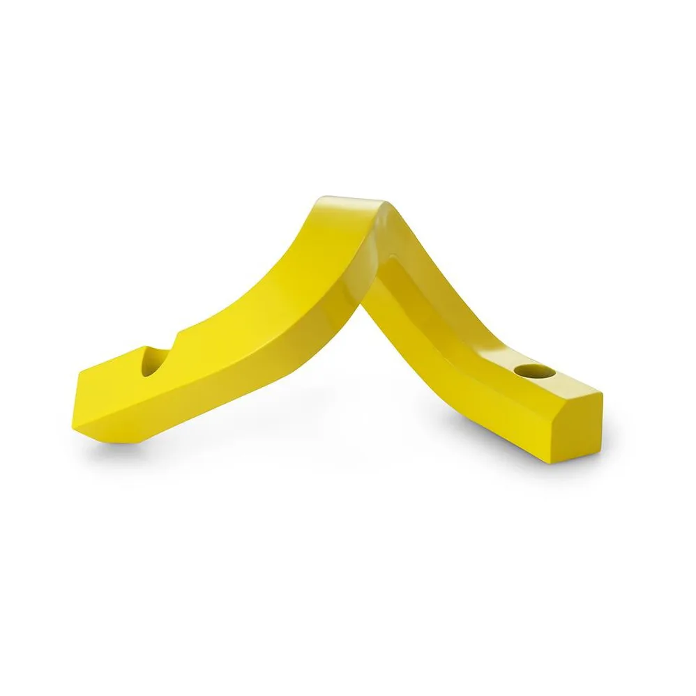 Crooked ljusstake 2, Yellow Normann Copenhagen