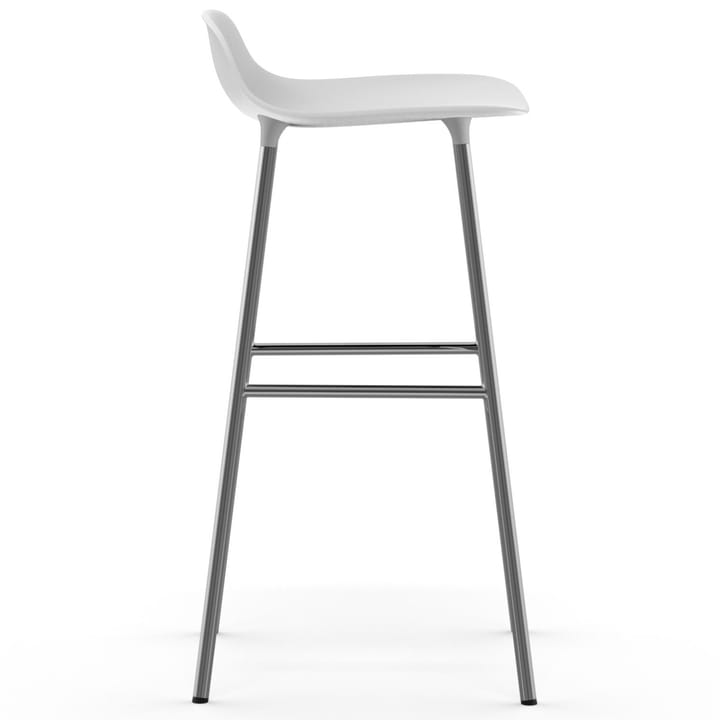 Form barstol kromade ben 75 cm - Vit - Normann Copenhagen