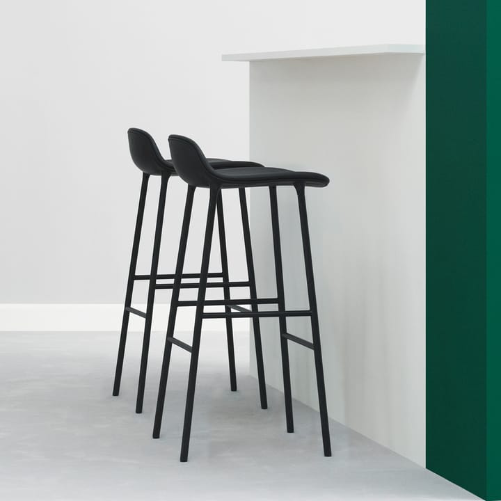 Form barstol låg - green, grönlackerad stålben - Normann Copenhagen