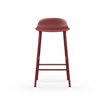 Form barstol låg - red, rödlackerad stålben - Normann Copenhagen