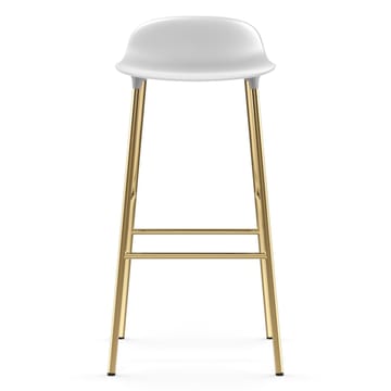 Form barstol mässingsben 75 cm - Vit - Normann Copenhagen