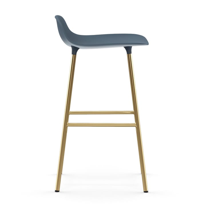Form barstol mässingsben, Blå Normann Copenhagen