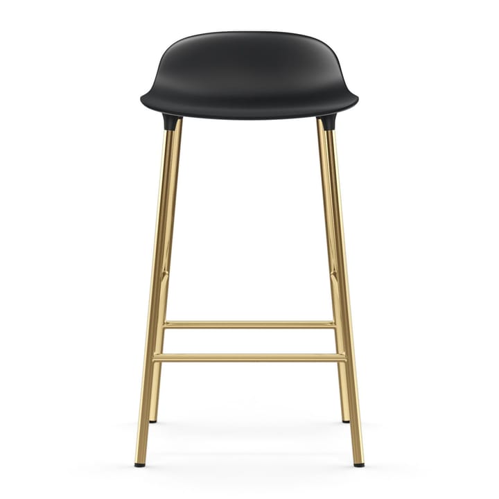 Form barstol mässingsben, Svart Normann Copenhagen