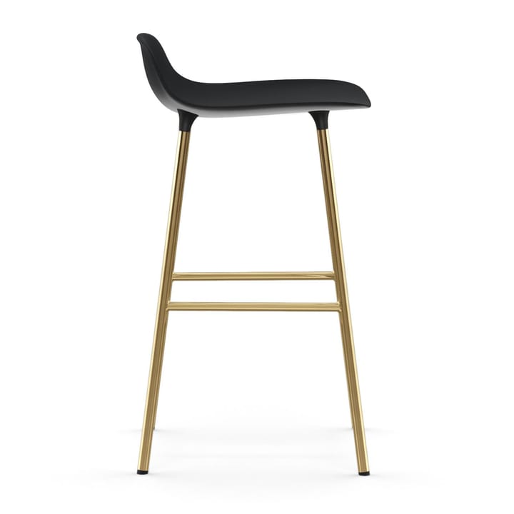 Form barstol mässingsben, Svart Normann Copenhagen