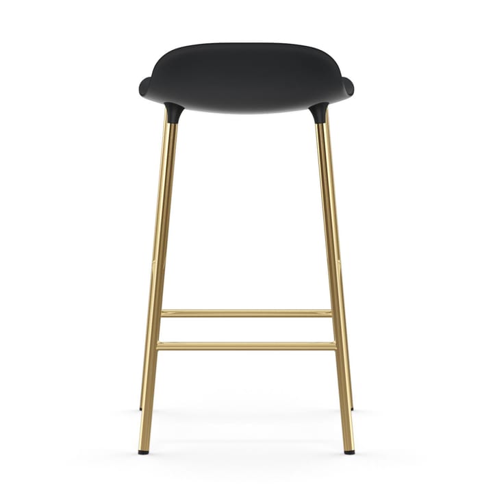 Form barstol mässingsben, Svart Normann Copenhagen