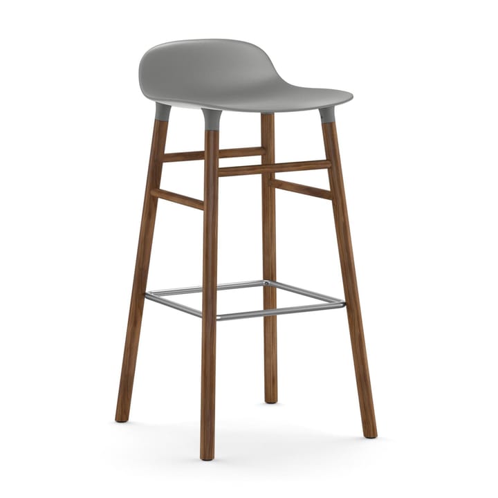Form barstol valnötsben 75 cm - Grå - Normann Copenhagen