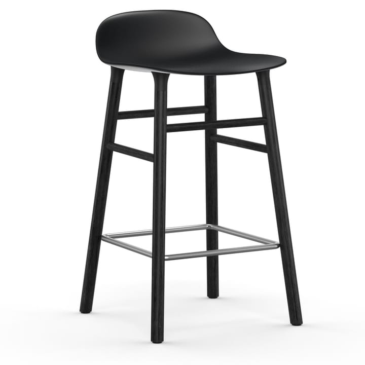 Form Chair barstol lackerade ekben 65 cm - svart - Normann Copenhagen