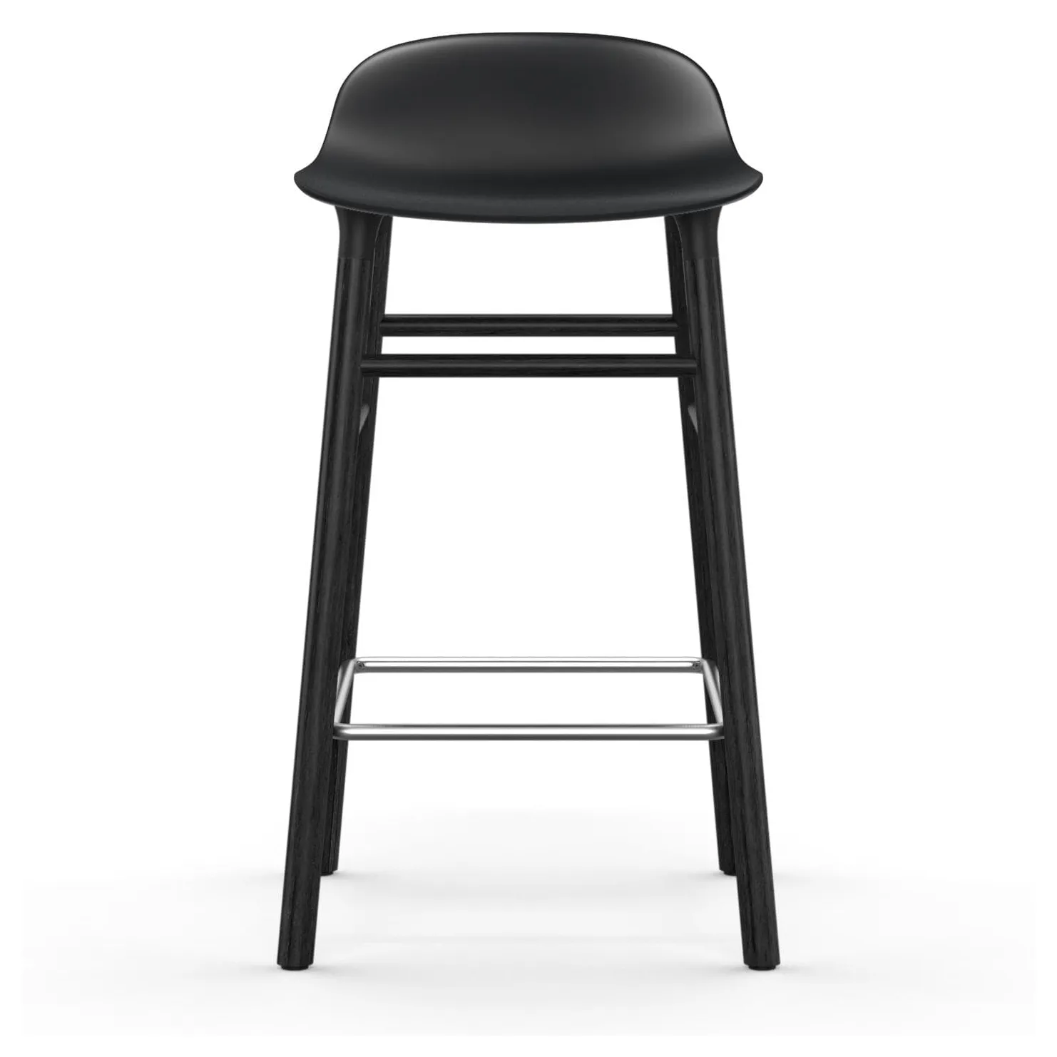Form Chair barstol lackerade ekben 65 cm, svart Normann Copenhagen