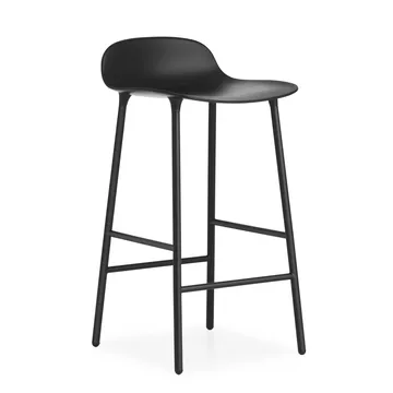 Form Chair barstol metallben - Svart - Normann Copenhagen