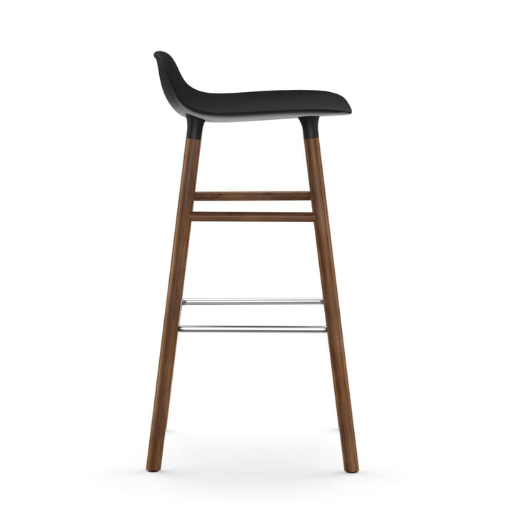 Form Chair barstol valnötsben - svart - Normann Copenhagen