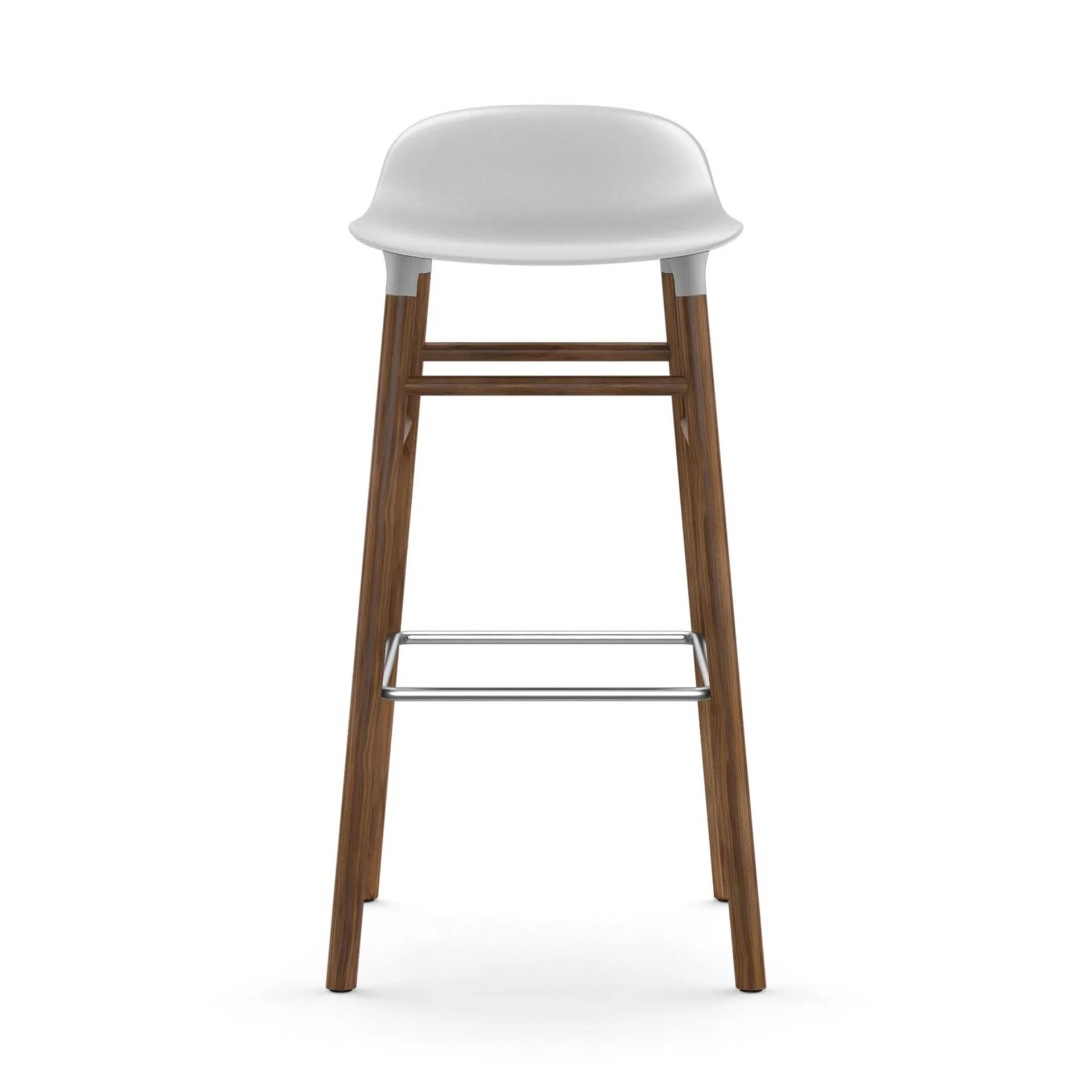 Form Chair barstol valnötsben, vit Normann Copenhagen