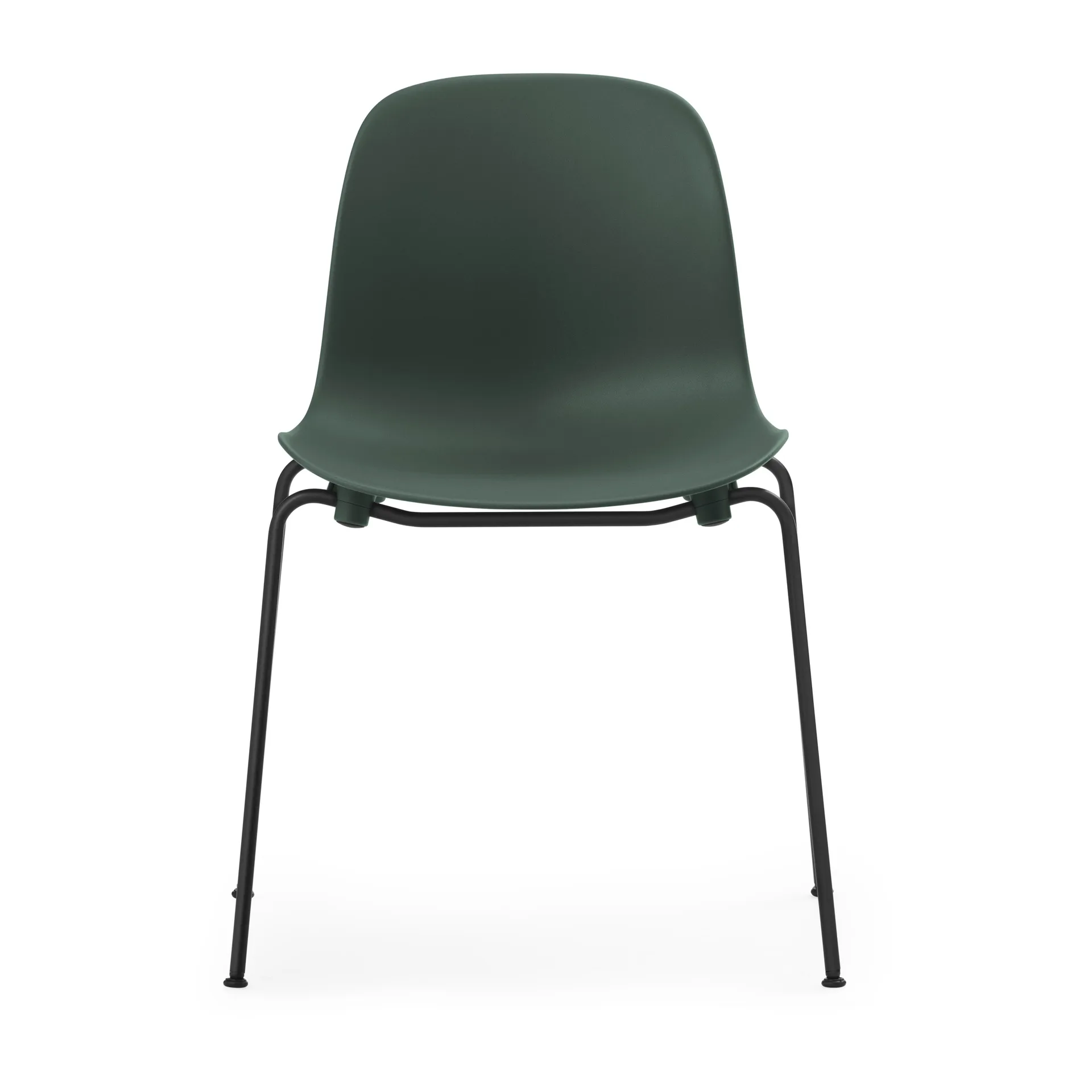 Form Chair staplingsbar stol svarta ben 2-pack, Grön,  Normann Copenhagen
