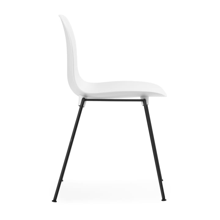 Form Chair staplingsbar stol svarta ben 2-pack, Vit Normann Copenhagen