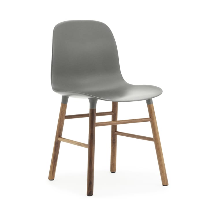 Form Chair stol valnötsben 2-pack - grå-valnöt - Normann Copenhagen