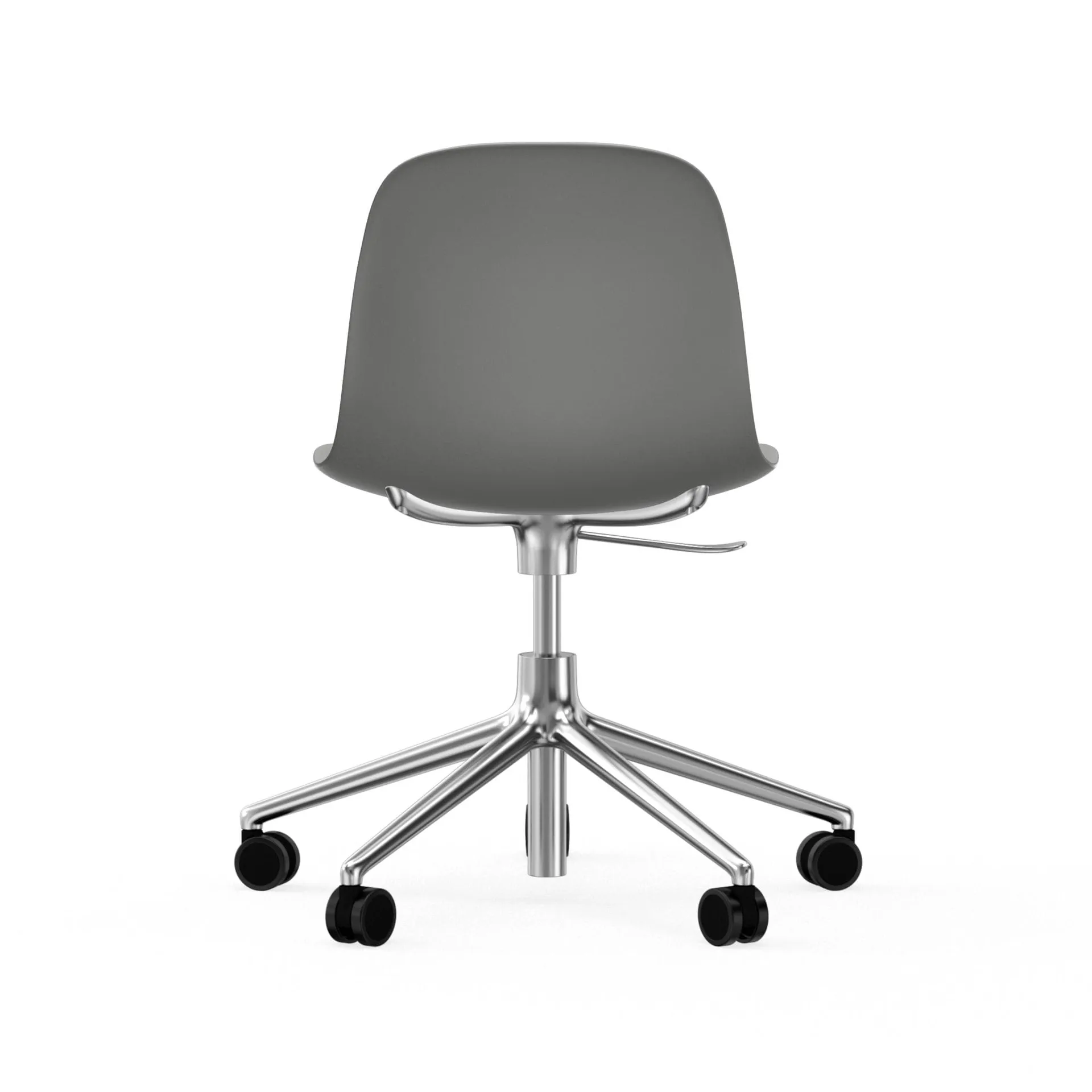 Form chair swivel 5W kontorsstol, grå, aluminium, hjul Normann Copenhagen