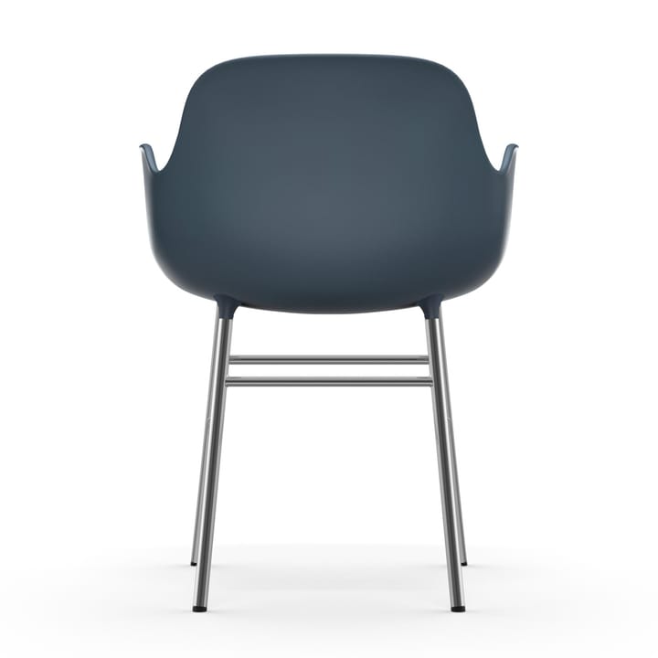 Form karmstol kromade ben, Blå Normann Copenhagen