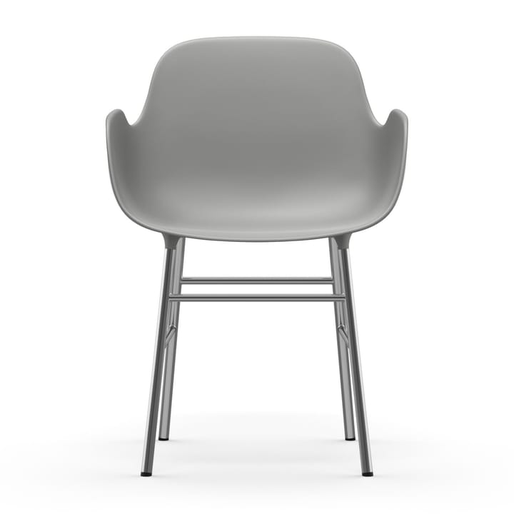 Form karmstol kromade ben, Grå Normann Copenhagen
