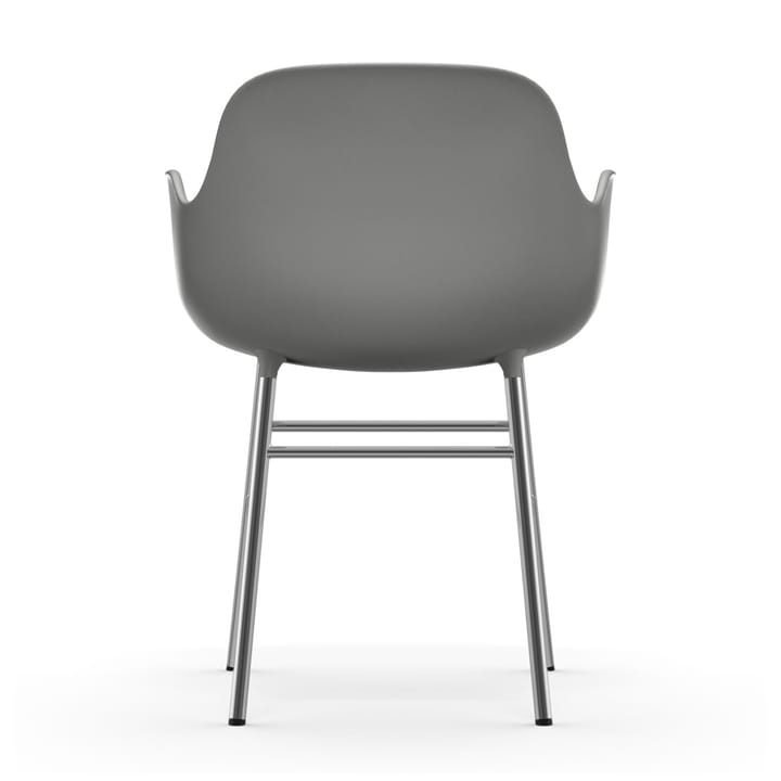 Form karmstol kromade ben, Grå Normann Copenhagen
