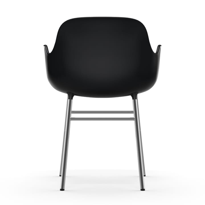 Form karmstol kromade ben, Svart Normann Copenhagen