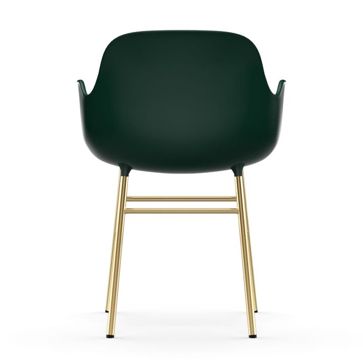 Form karmstol mässingsben, Grön Normann Copenhagen