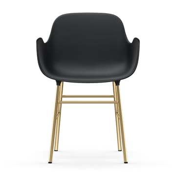 Form karmstol mässingsben - Svart - Normann Copenhagen