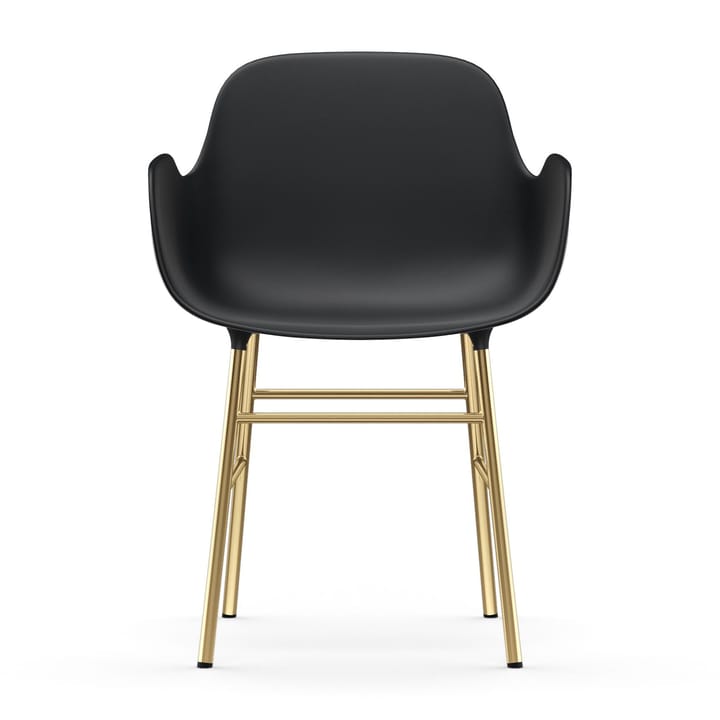 Form karmstol mässingsben, Svart Normann Copenhagen
