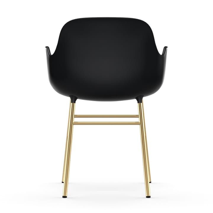 Form karmstol mässingsben, Svart Normann Copenhagen