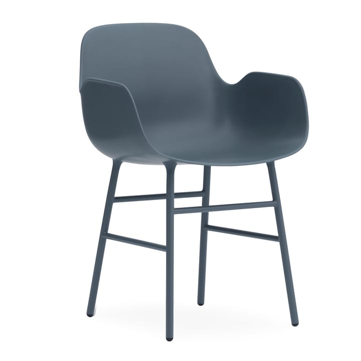 Form karmstol metallben, Blå Normann Copenhagen