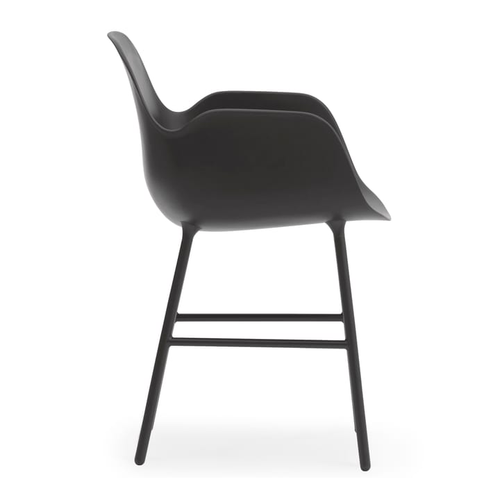 Form karmstol metallben, Svart Normann Copenhagen