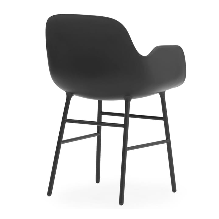 Form karmstol metallben, Svart Normann Copenhagen