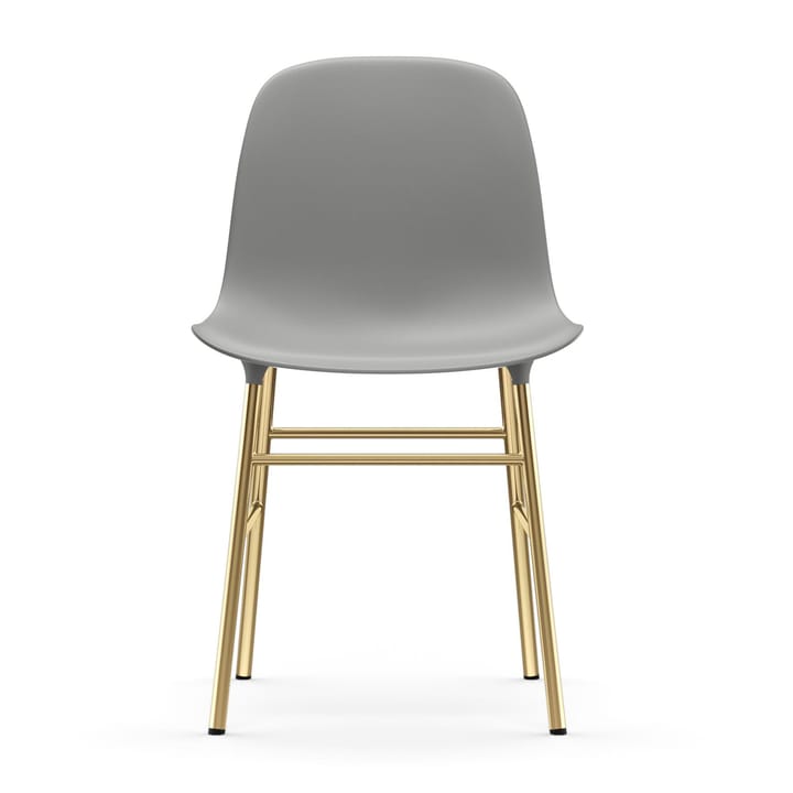 Form stol mässingsben, Grå Normann Copenhagen