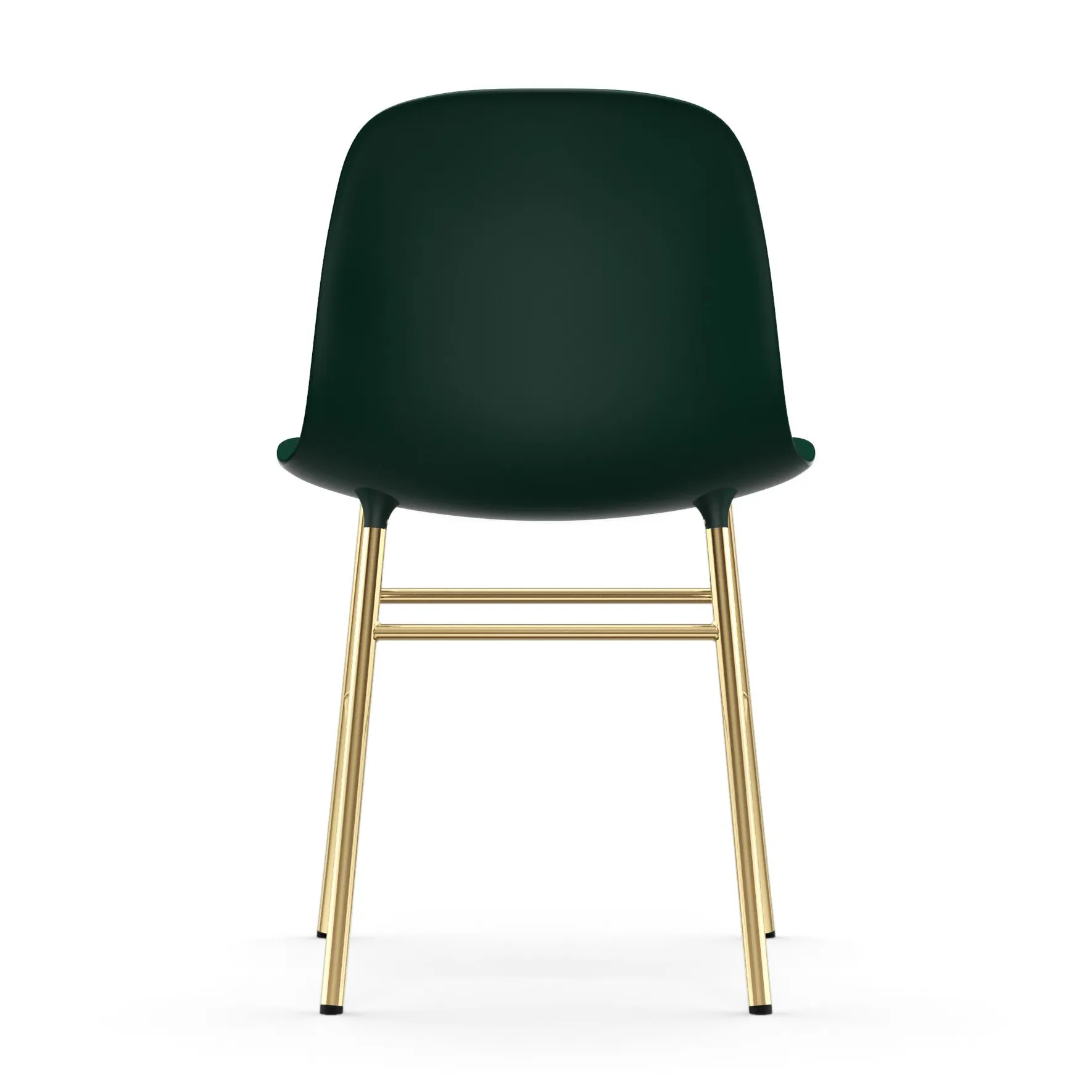 Form stol mässingsben, Grön Normann Copenhagen